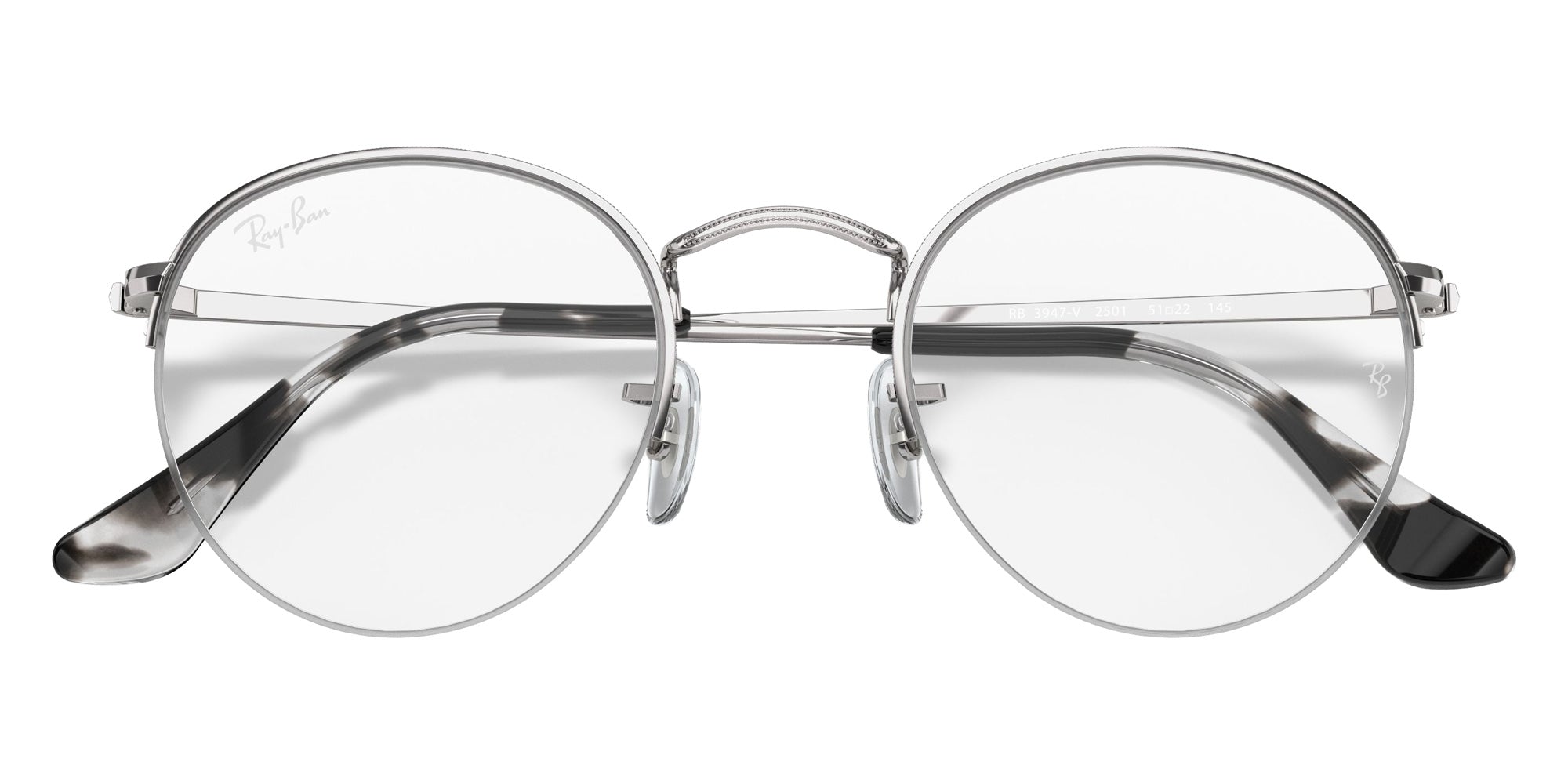 Ray-Ban RB3947V Round Gaze 2501 48 - Silver #id:rx3947v2501_s:100125