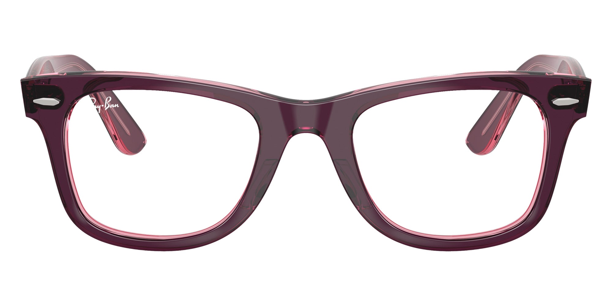 Ray-Ban RB4340V Wayfarer Ease 8364 50 - Violet on Transparent Pink #id:rx4340v8364_s:102100