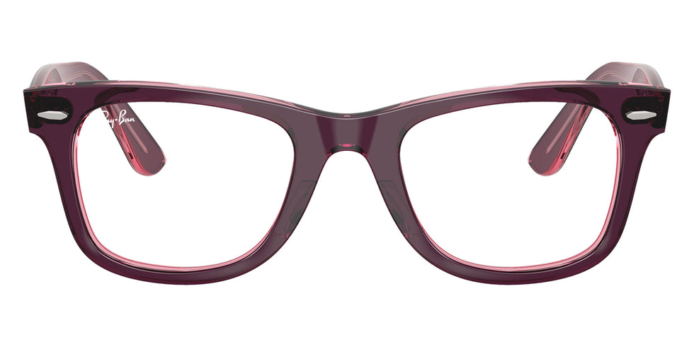 Ray-Ban RB4340V Wayfarer Ease 8364 50 - Violet on Transparent Pink #id:rx4340v8364_s:102100