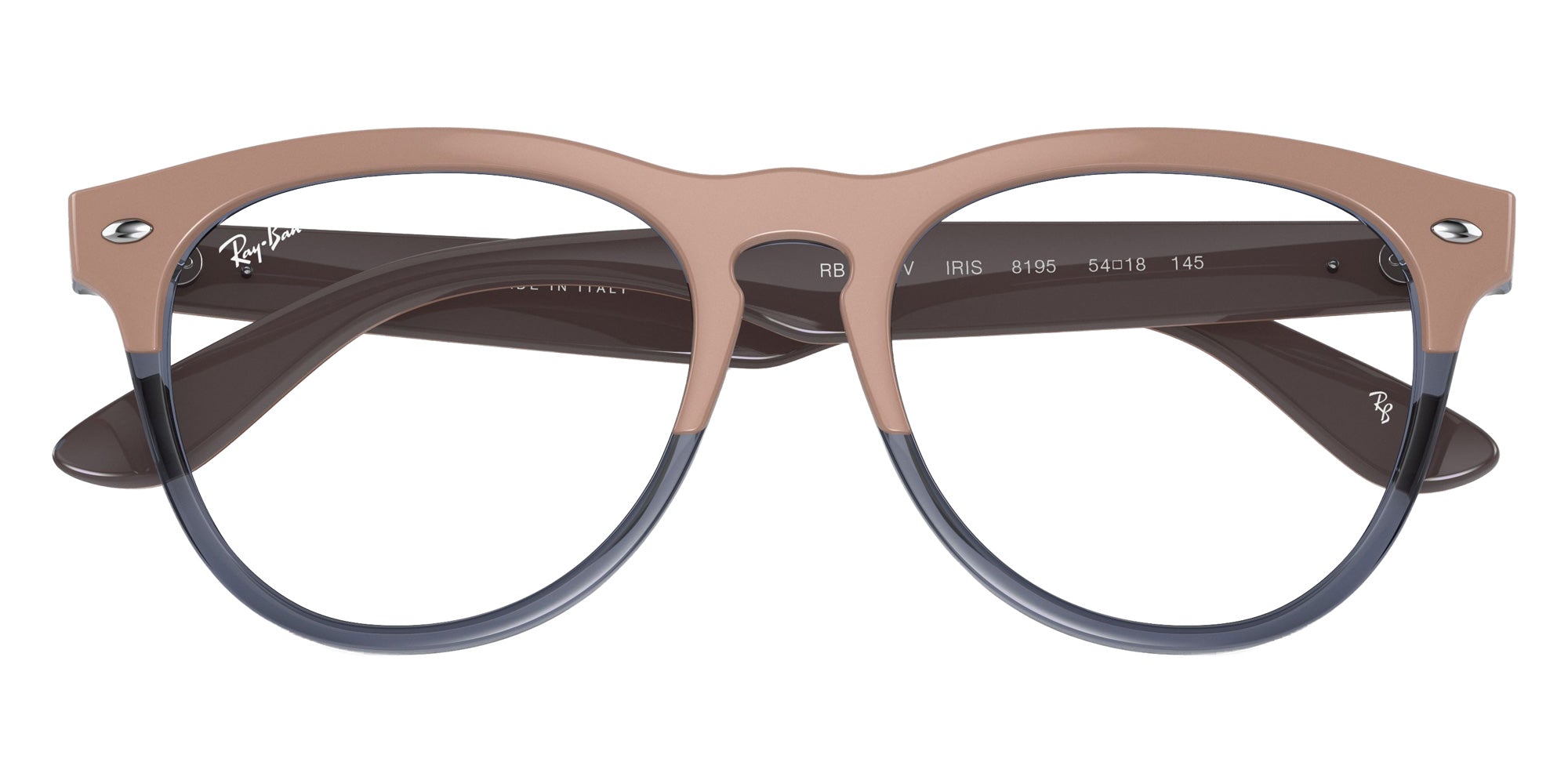 Ray-Ban RB4471V Iris 8195 51 - Beige on Transparent Dark Blue #id:rx4471v8195_s:100125