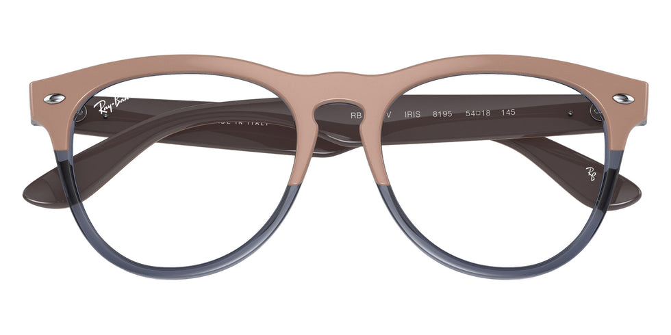 Ray-Ban RB4471V Iris 8195 51 - Beige on Transparent Dark Blue #id:rx4471v8195_s:100125