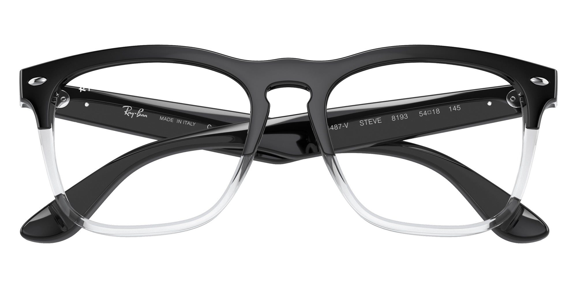 Ray-Ban RB4487V Steve 8193 54 - Black on Transparent #id:rx4487v8193_s:100120