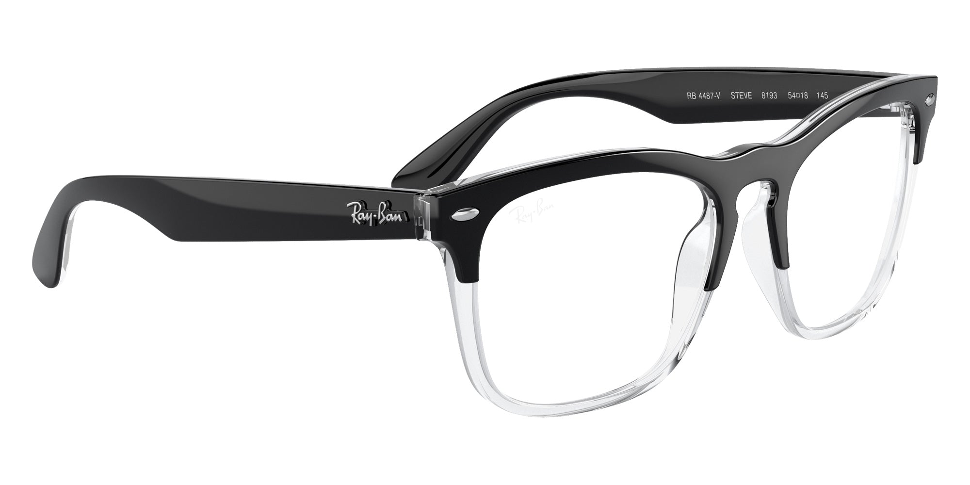 Ray-Ban RB4487V Steve 8193 54 - Black on Transparent #id:rx4487v8193_s:100125