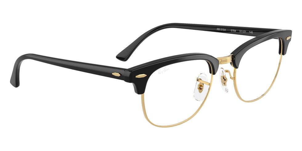 Ray-Ban RB5154 Clubmaster 5784 49 - Black & Gold #id:rx51545784_s:100120