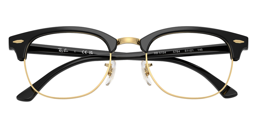 Ray-Ban RB5154 Clubmaster 5784 49 - Black & Gold #id:rx51545784_s:100125