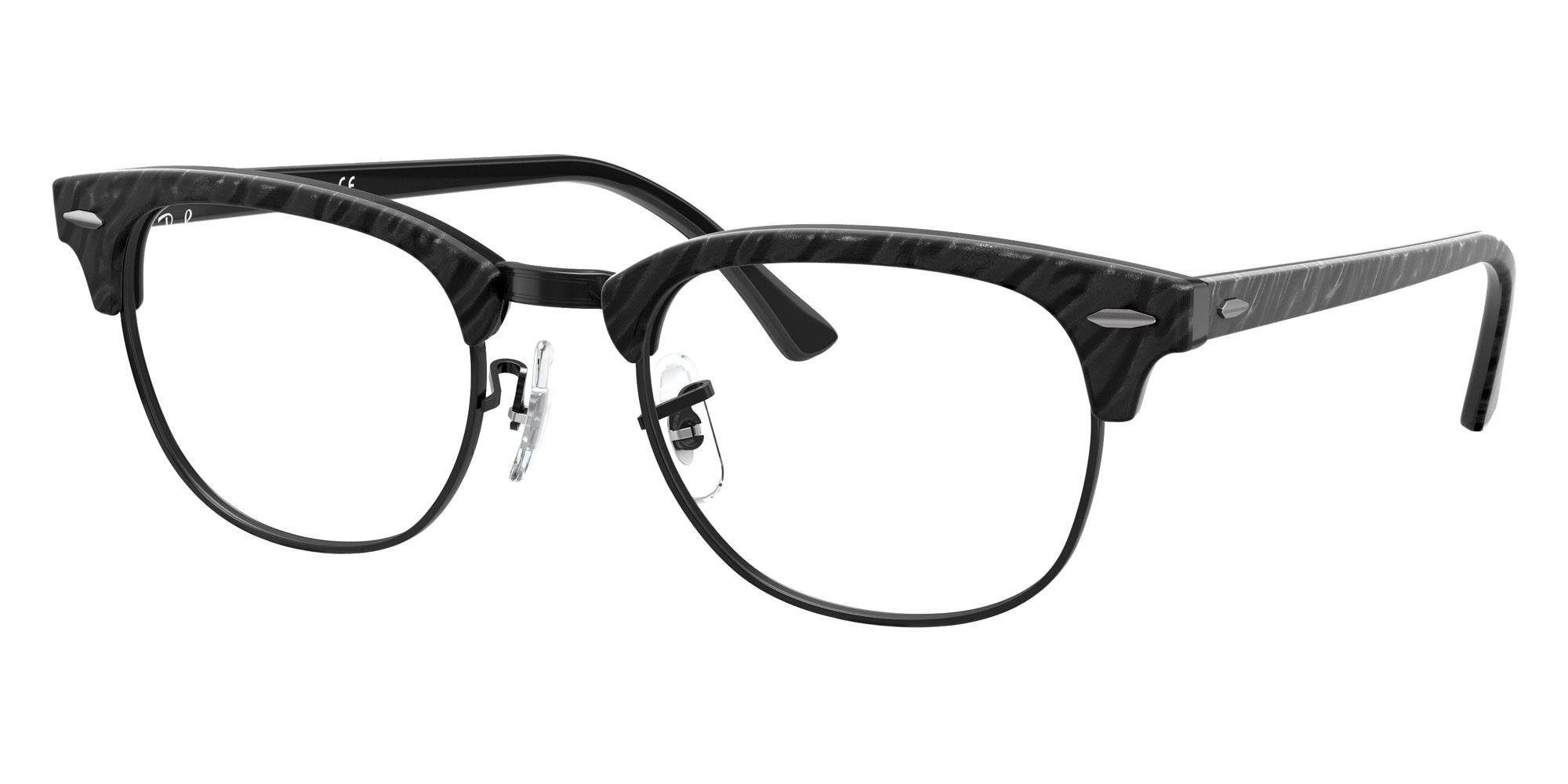 Ray-Ban RB5154 Clubmaster Marble 8049 49 - Black #id:rx51548049_s:100105