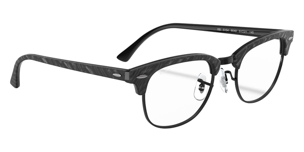 Ray-Ban RB5154 Clubmaster Marble 8049 49 - Black #id:rx51548049_s:100120