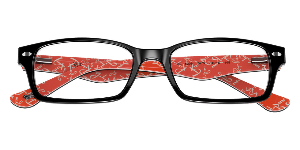Ray-Ban RB5206 2479 54 - Black on Red #id:rx52062479_s:100125