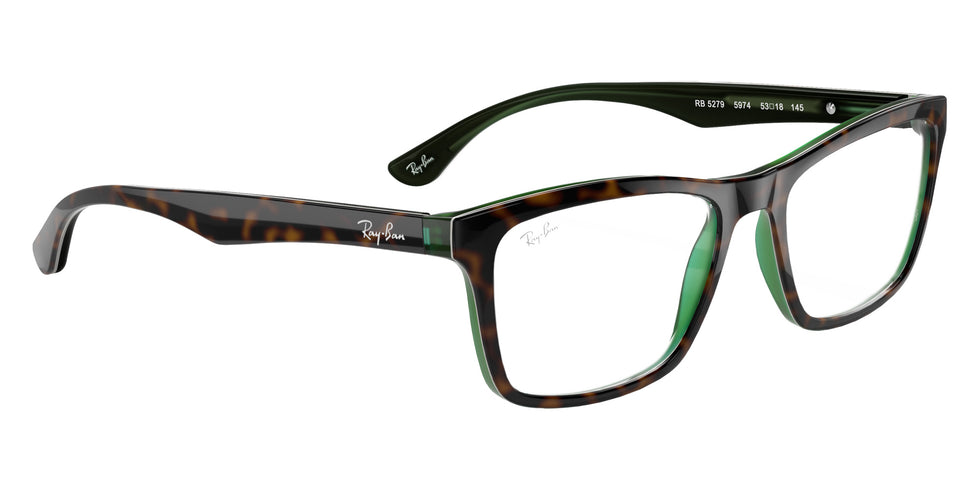 Ray-Ban RB5279 5974 57 - Havana on Transparent Green #id:rx52795974_s:100120
