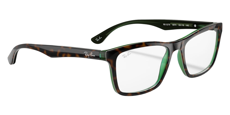 Ray-Ban RB5279 5974 53 - Havana on Transparent Green #id:rx52795974_s:100120