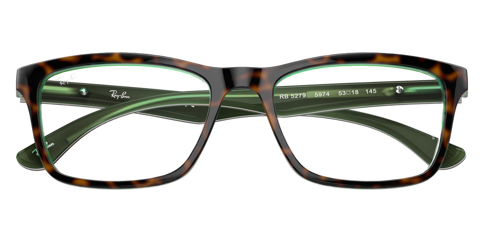 Ray-Ban RB5279 5974 55 - Havana On Transparent Green #id:rx52795974_s:100125
