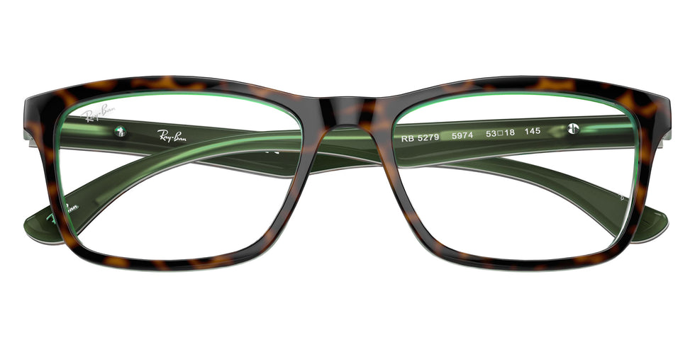 Ray-Ban RB5279 5974 53 - Havana on Transparent Green #id:rx52795974_s:100125