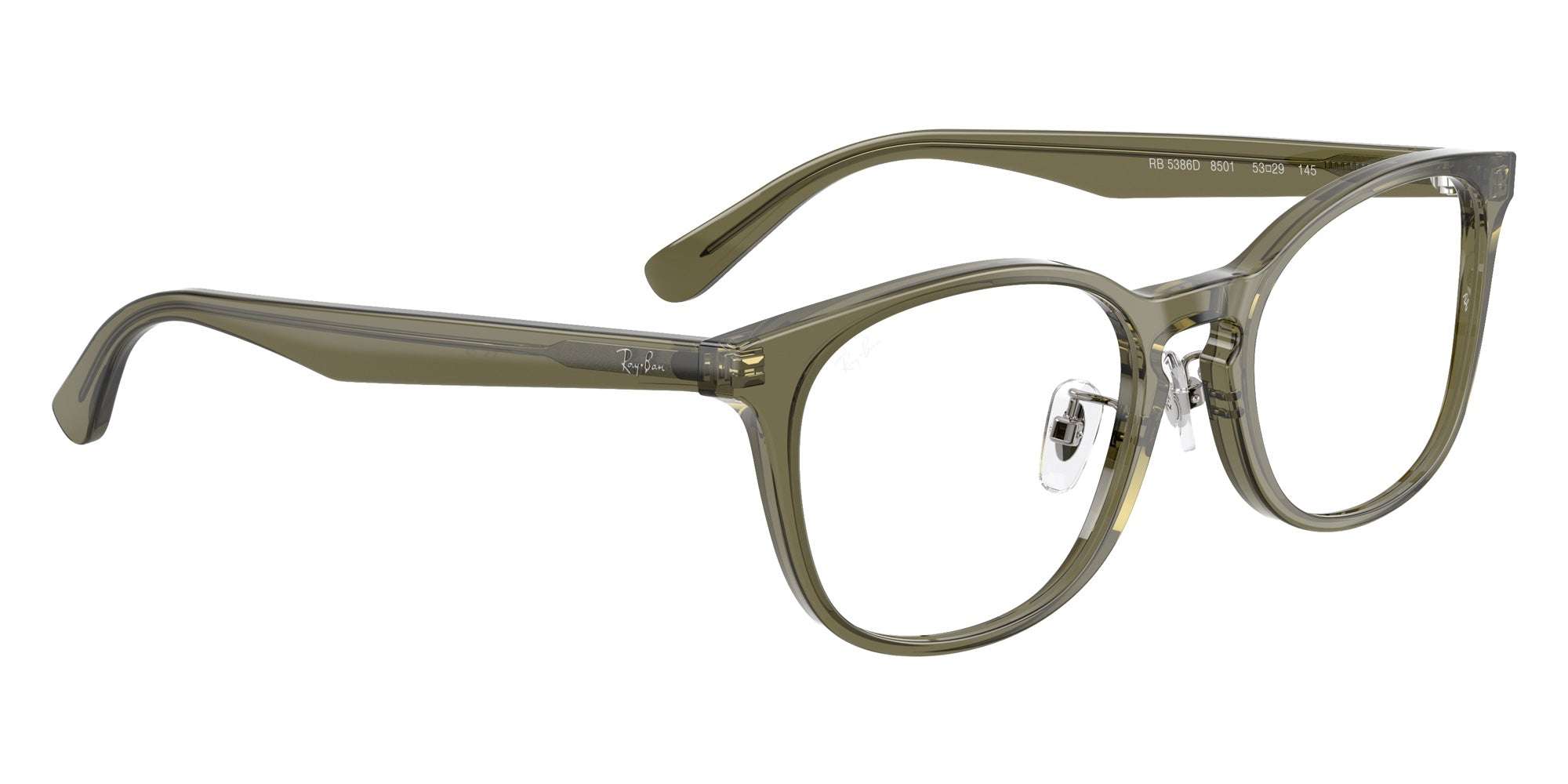 Ray-Ban RB5386D 8501 51 - Transparent Brown Heart #id:rx5386d8501_s:100120