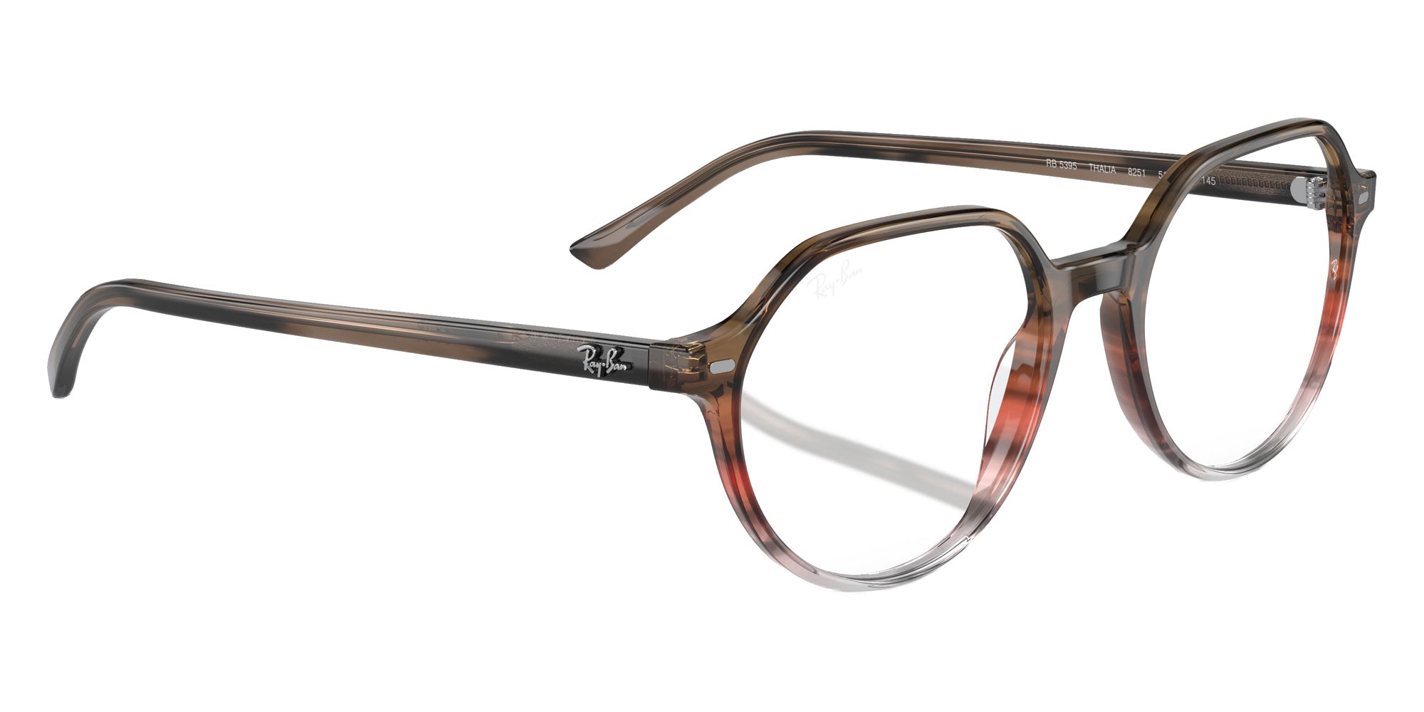 Ray-Ban RB5395 Thalia 8251 49 - Striped Brown & Red #id:rx53958251_s:100120