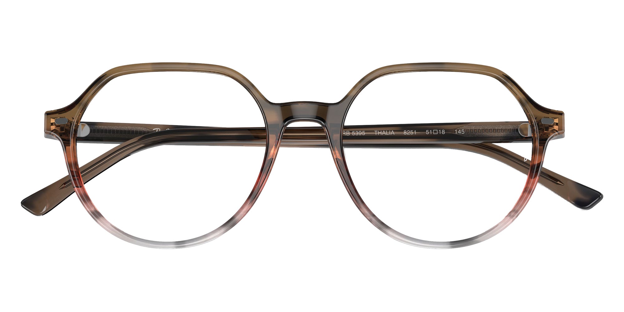 Ray-Ban RB5395 Thalia 8251 49 - Striped Brown & Red #id:rx53958251_s:100125