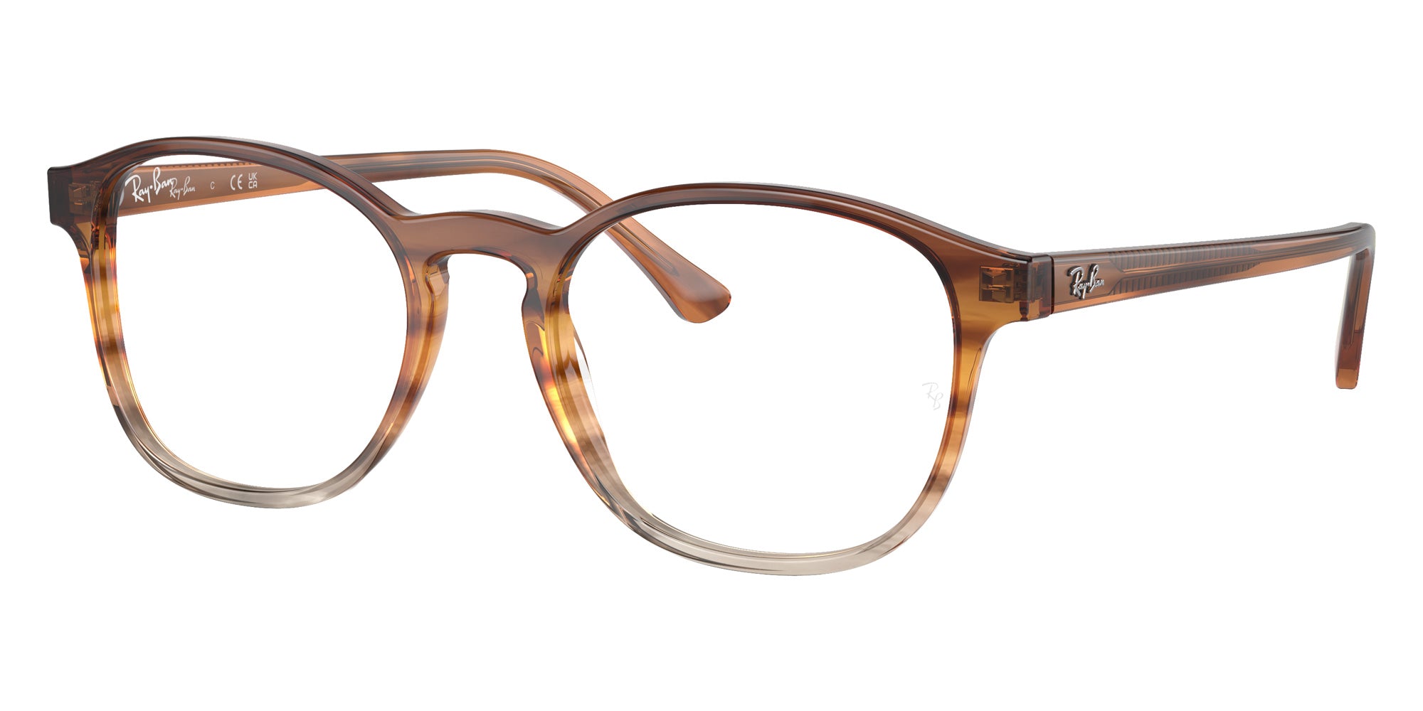Ray-Ban RB5417 8253 50 - Striped Brown & Yellow #id:rx54178253_s:100105