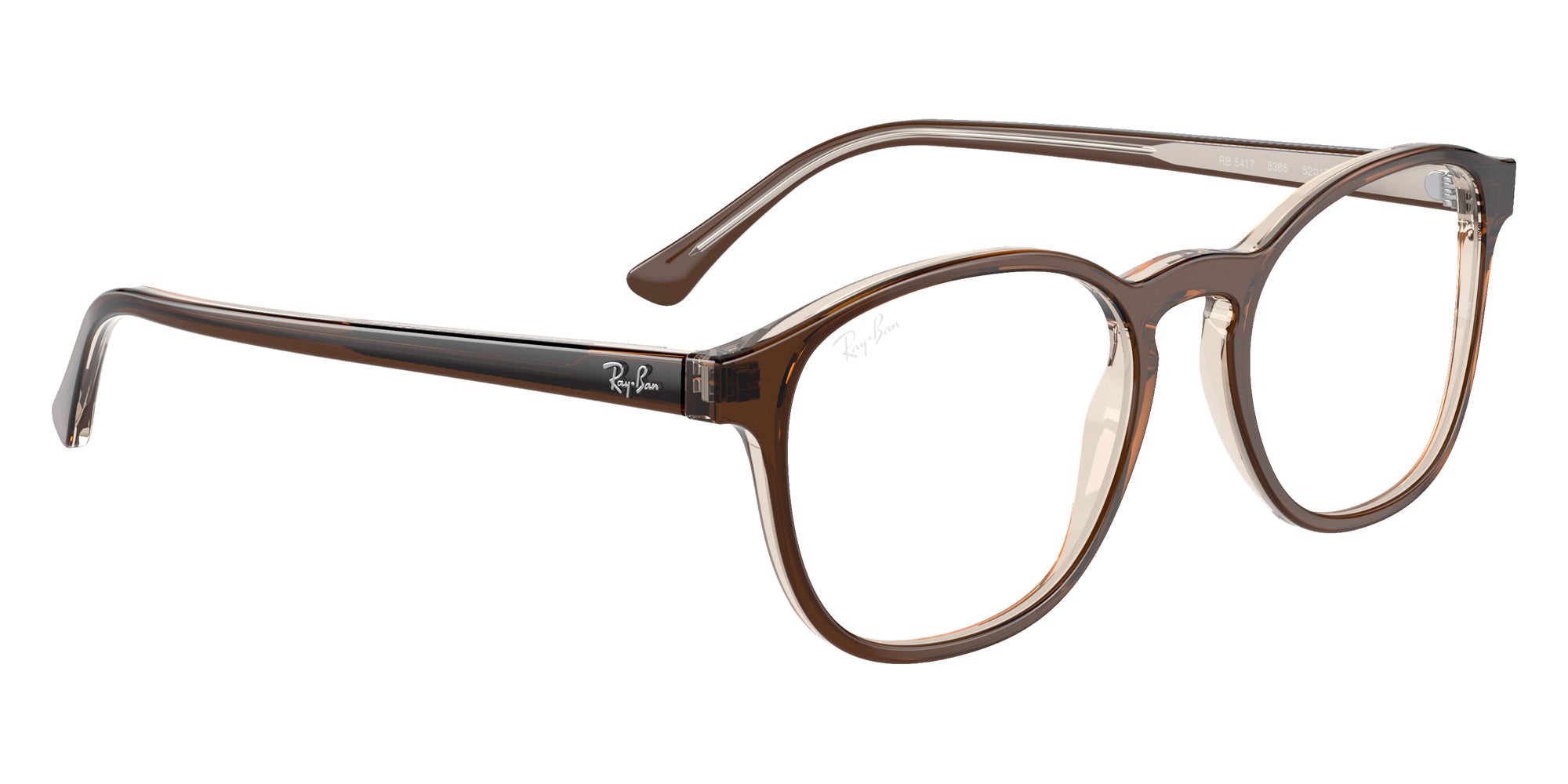 Ray-Ban RB5417 8365 52 - Brown on Transparent Light Brown #id:rx54178365_s:102120