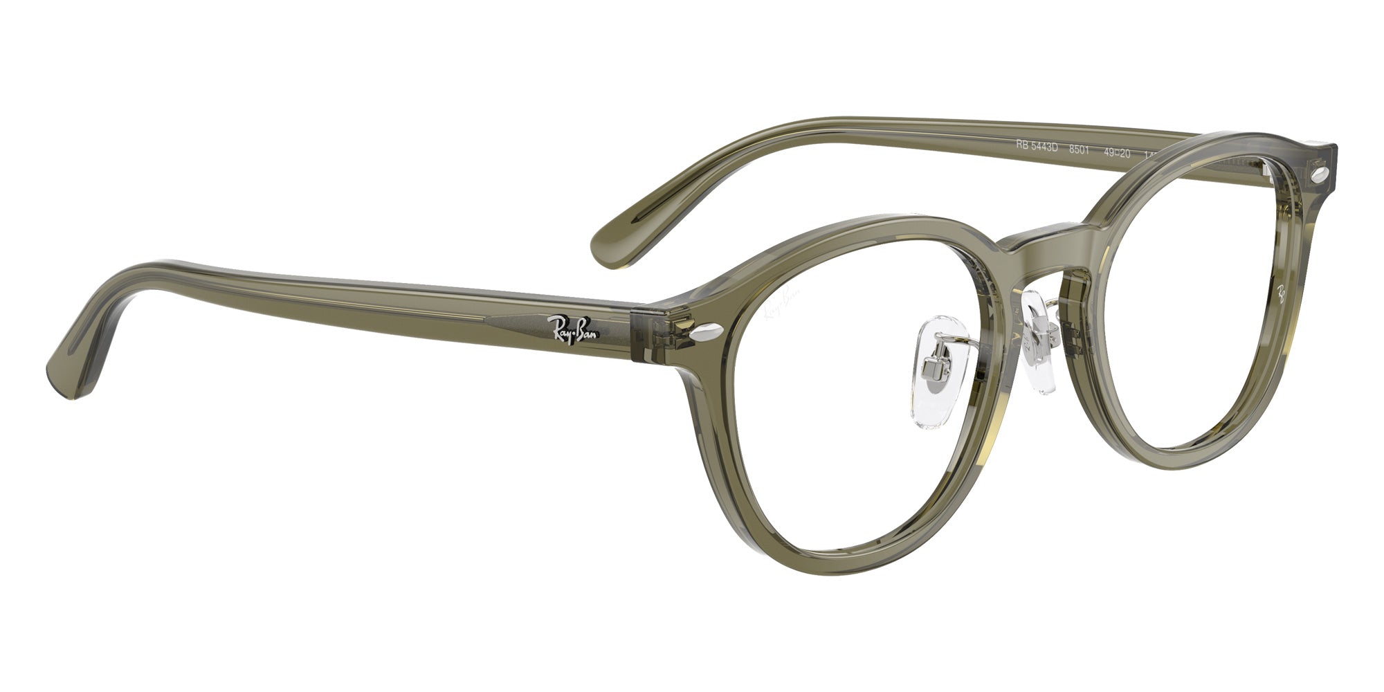 Ray-Ban RB5443D 8501 49 - Transparent Brown Heart #id:rx5443d8501_s:100120