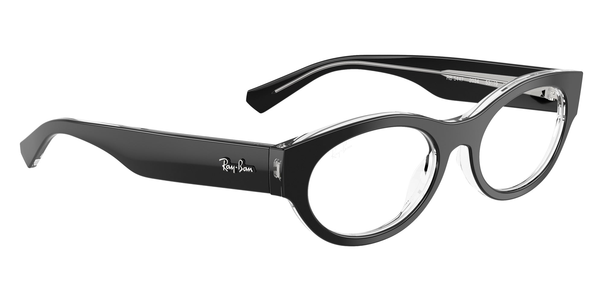 Ray-Ban RB5447 2034 53 - Black on Transparent #id:rx54472034_s:100120