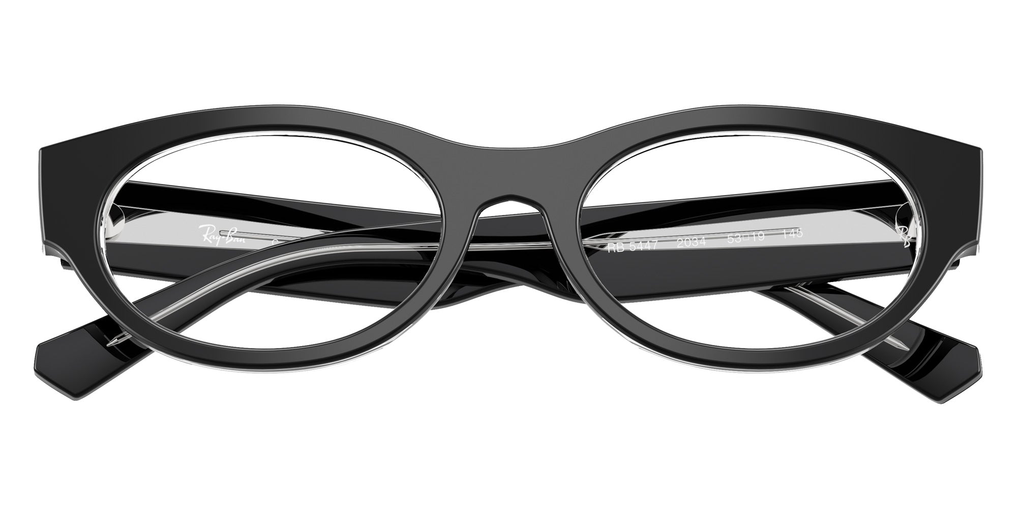 Ray-Ban RB5447 2034 53 - Black on Transparent #id:rx54472034_s:100125