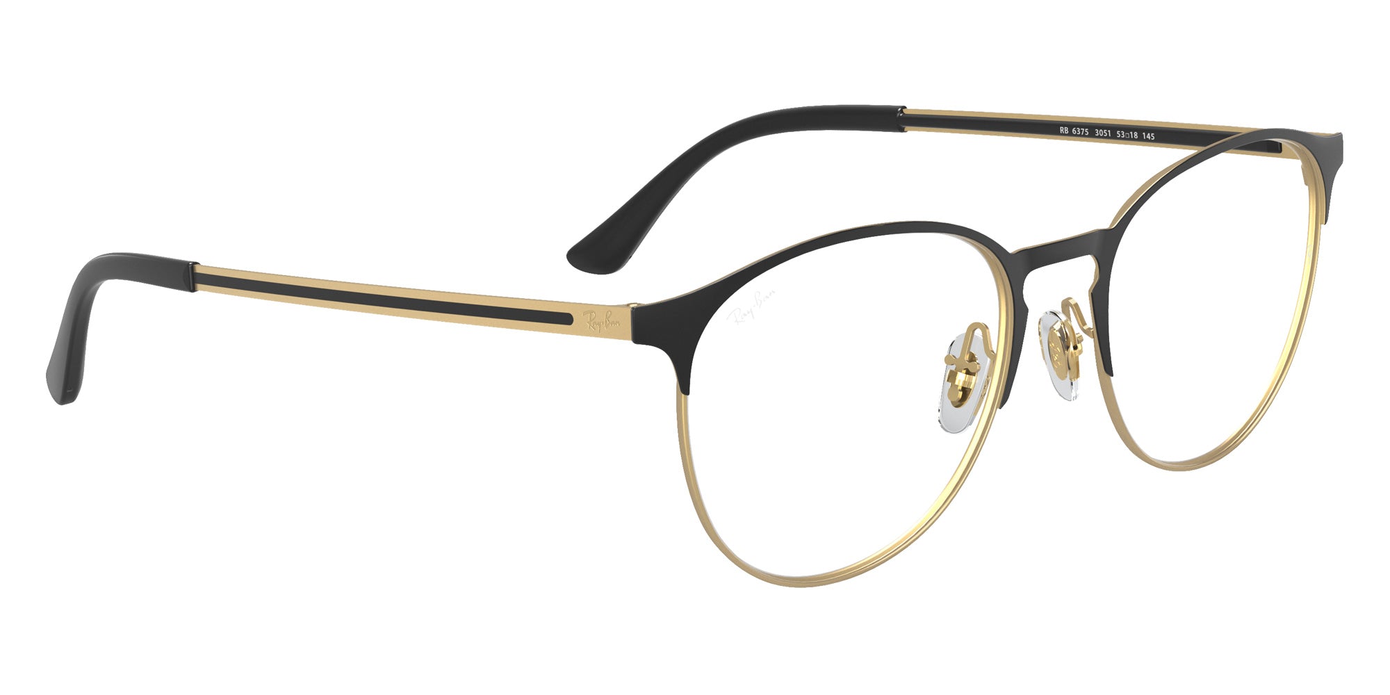 Ray-Ban RB6375 3051 53 - Black on Gold #id:rx63753051_s:102120