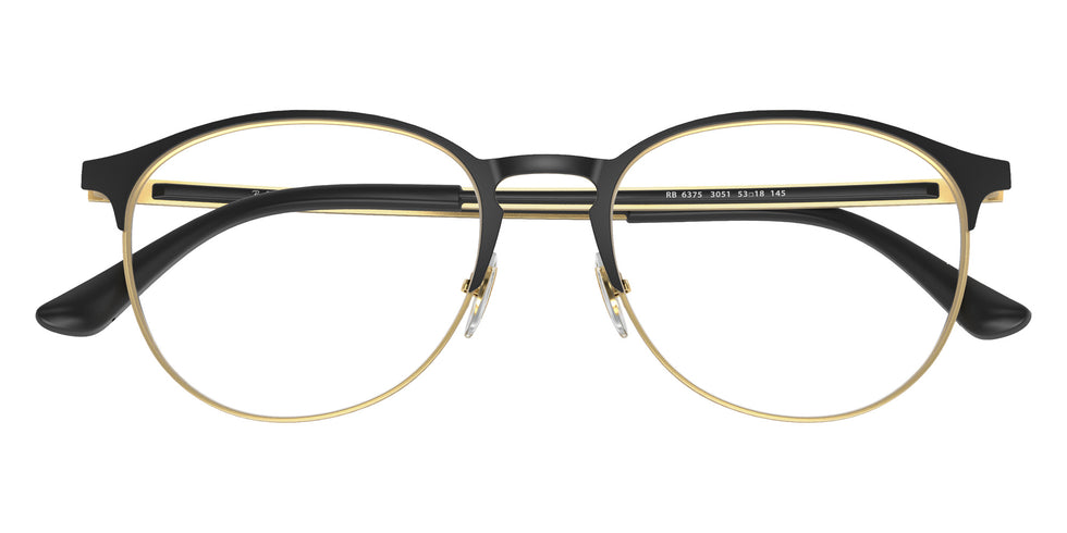 Ray-Ban RB6375 3051 53 - Black on Gold #id:rx63753051_s:102125