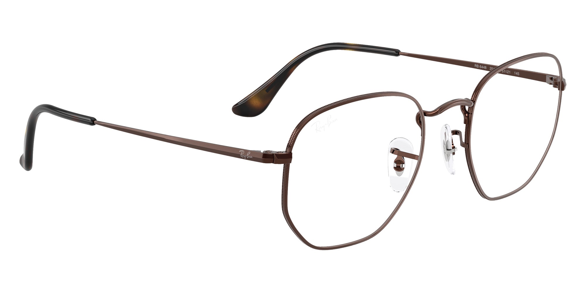 Ray-Ban RB6448 Hexagonal 2511 48 - Brown #id:rx64482511_s:100120
