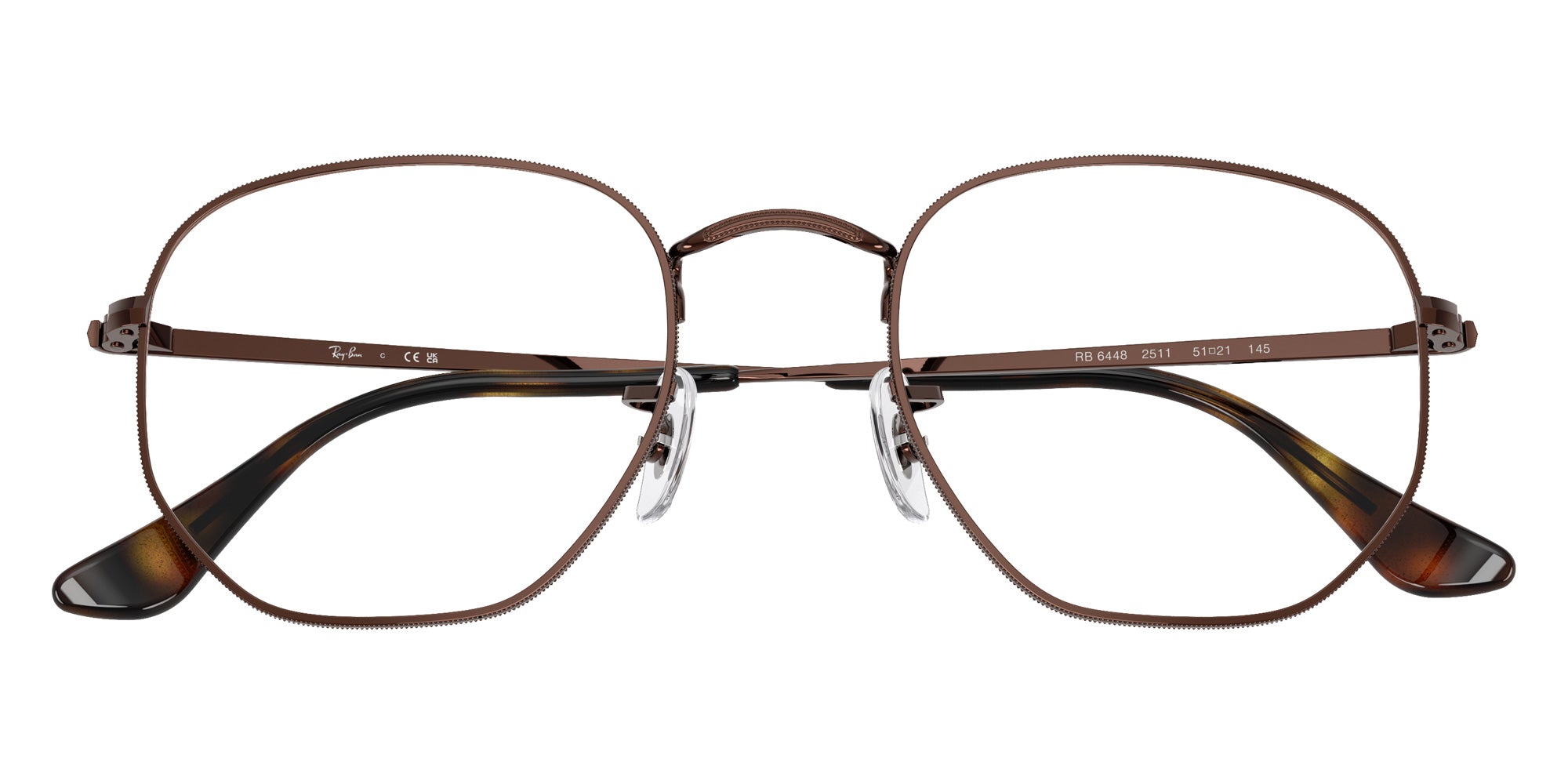 Ray-Ban RB6448 Hexagonal 2511 48 - Brown #id:rx64482511_s:100125