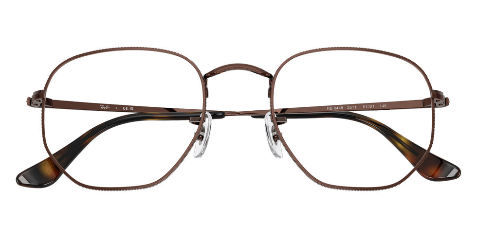 Ray-Ban RB6448 Hexagonal 2511 48 - Brown #id:rx64482511_s:100125