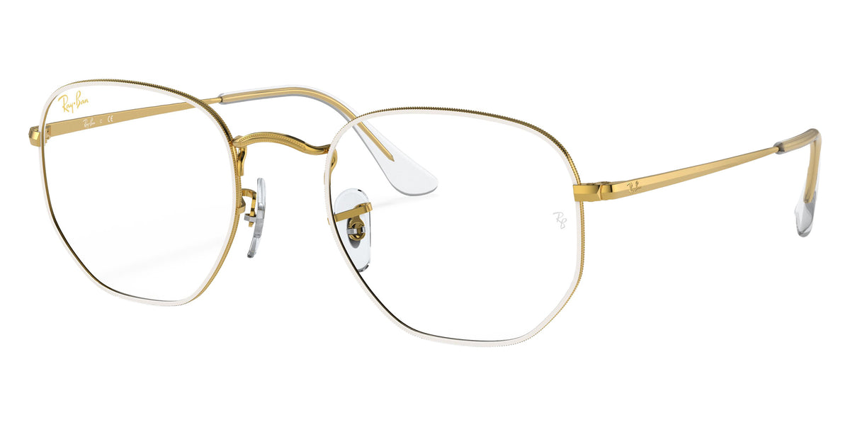Ray-Ban RB6448 Hexagonal 3104 48 - White #id:rx64483104_s:100105