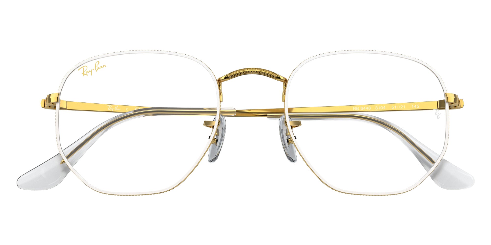 Ray-Ban RB6448 Hexagonal 3104 51 - White #id:rx64483104_s:100125