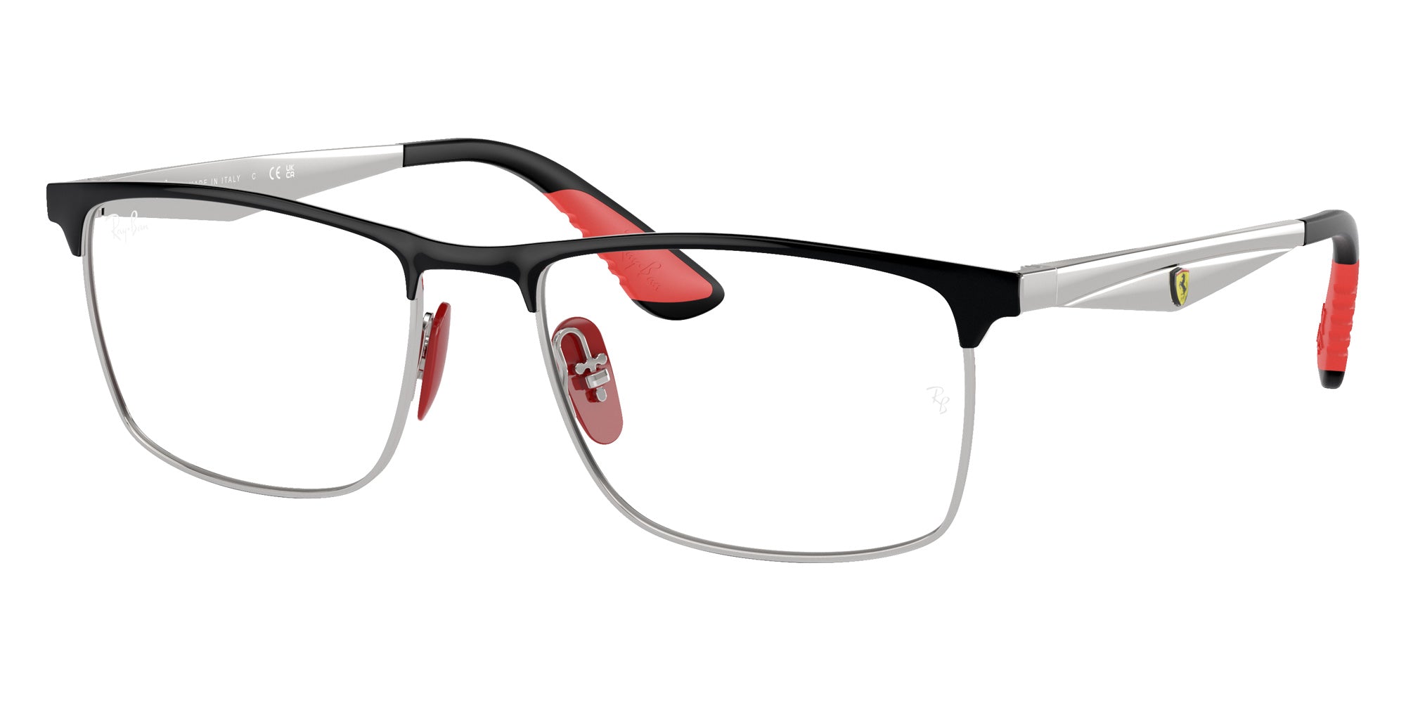 Ray-Ban RB6516M Scuderia Ferrari F060 55 - Black on Silver #id:rx6516mf060_s:100105