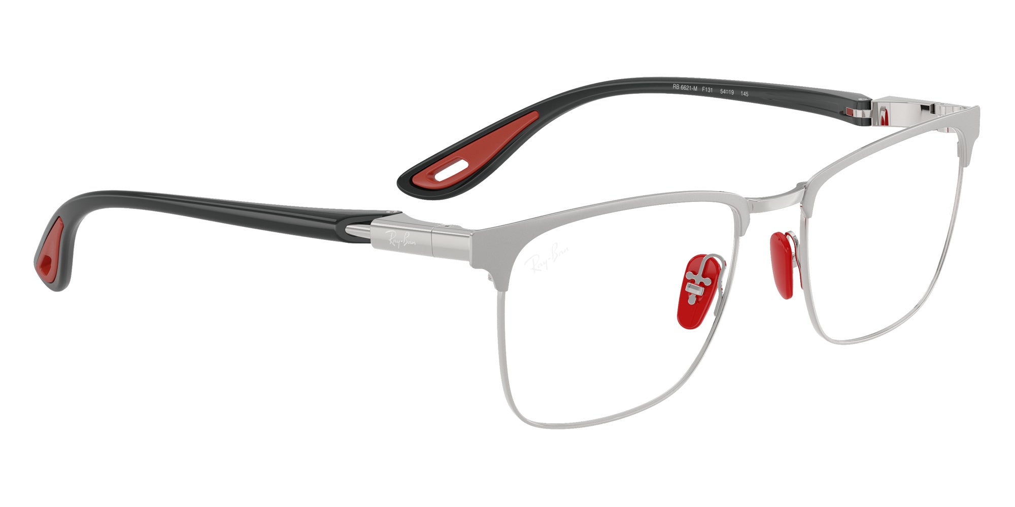 Ray-Ban RB6621M Scuderia Ferrari F131 54 - Matte Silver on Silver #id:rx6621mf131_s:102120