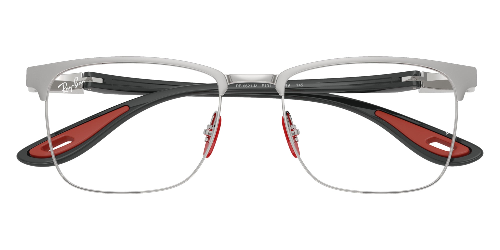 Ray-Ban RB6621M Scuderia Ferrari F131 54 - Matte Silver on Silver #id:rx6621mf131_s:102125