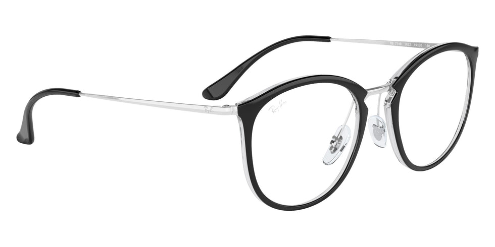 Ray-Ban RB7140 5852 51 - Black On Transparent #id:rx71405852_s:100120