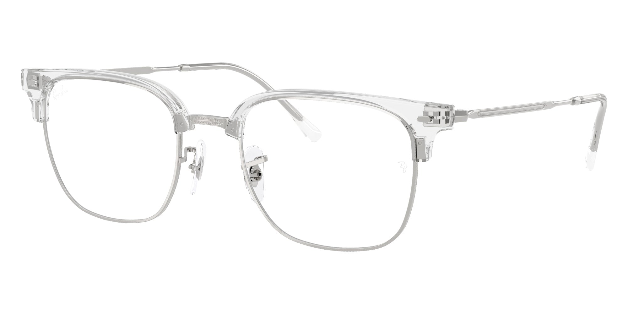 Ray-Ban RB7216 New Clubmaster 2001 51 - Transparent on Silver #id:rx72162001_s:100105