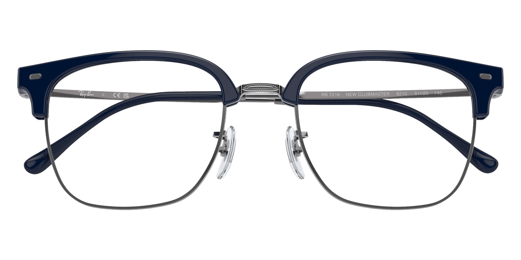 Ray-Ban RB7216 New Clubmaster Square Eyeglasses | EyeOns.com