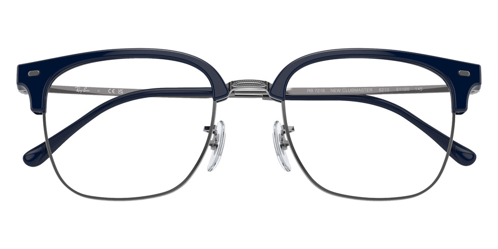 Ray-Ban RB7216 New Clubmaster 8210 53 - Blue on Gunmetal #id:rx72168210_s:104120