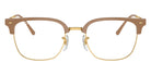 Ray-Ban RB7216 New Clubmaster 8342 51 - Beige on Gold #id:rx72168342_s:100100