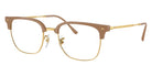 Ray-Ban RB7216 New Clubmaster 8342 51 - Beige on Gold #id:rx72168342_s:100105