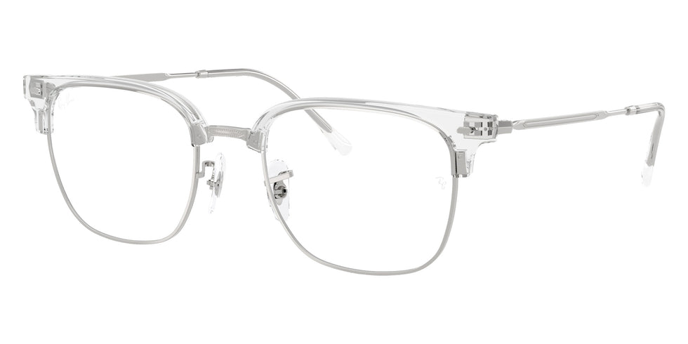 Ray-Ban RB7216F New Clubmaster 2001 53 - Transparent on Silver #id:rx7216f2001_s:100105