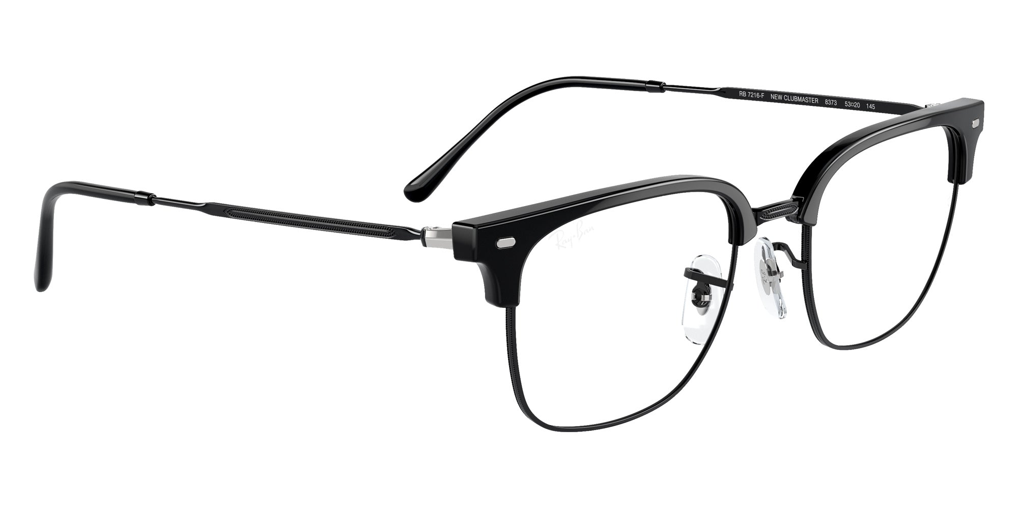 Ray-Ban RB7216F New Clubmaster 8373 53 - Black on Black #id:rx7216f8373_s:104120