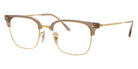 Ray-Ban RB7216F New Clubmaster 8471 53 - Beige on Gold #id:rx7216f8471_s:108105