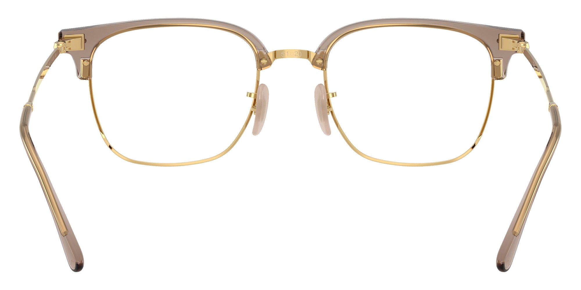 Ray-Ban RB7216F New Clubmaster 8471 53 - Beige on Gold #id:rx7216f8471_s:108115