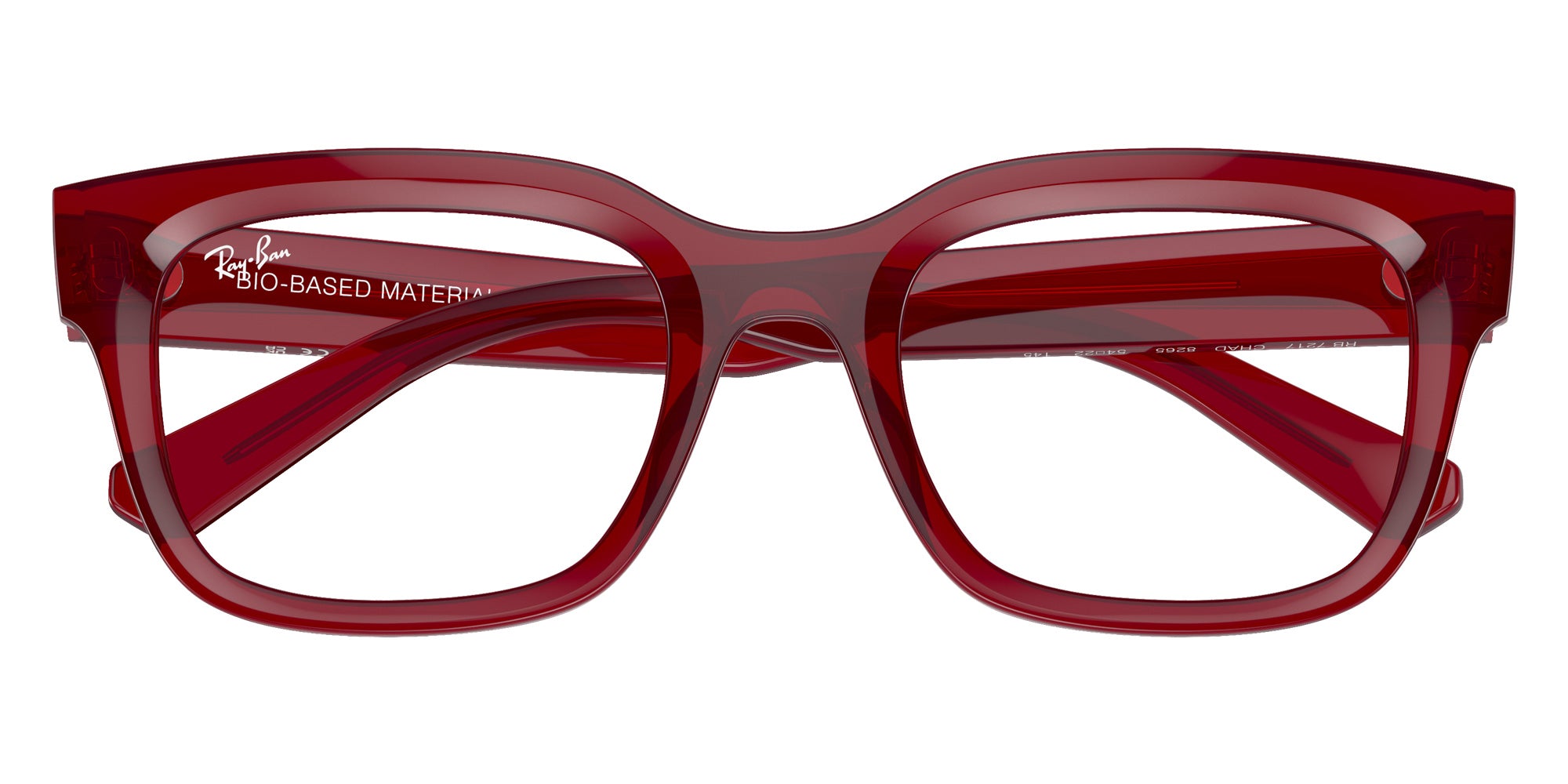 Ray-Ban RB7217 Chad Bio-Based 8265 52 - Transparent Red #id:rx72178265_s:100125
