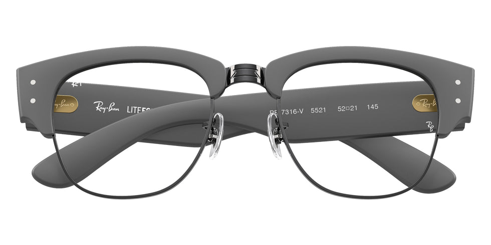 Ray-Ban RB7316V Mega Clubmaster Liteforce 5521 52 - Sand Gray on Black #id:rx7316v5521_s:100125