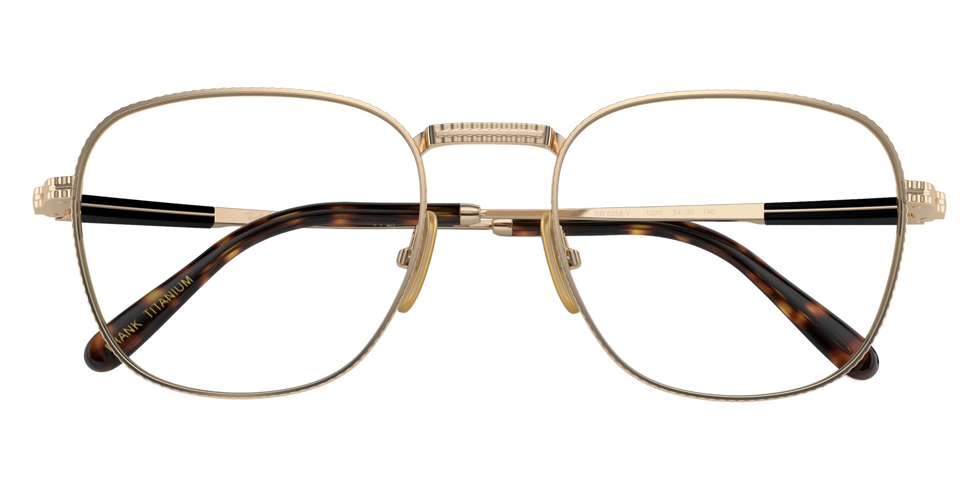 Ray-Ban RB8258V Frank II Titanium 1220 48 - Arista Gold #id:rx8258v1220_s:100125