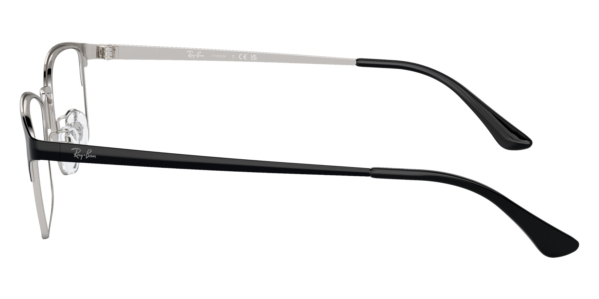 Ray-Ban RB8772D Titanium Square Eyeglasses | EyeOns.com