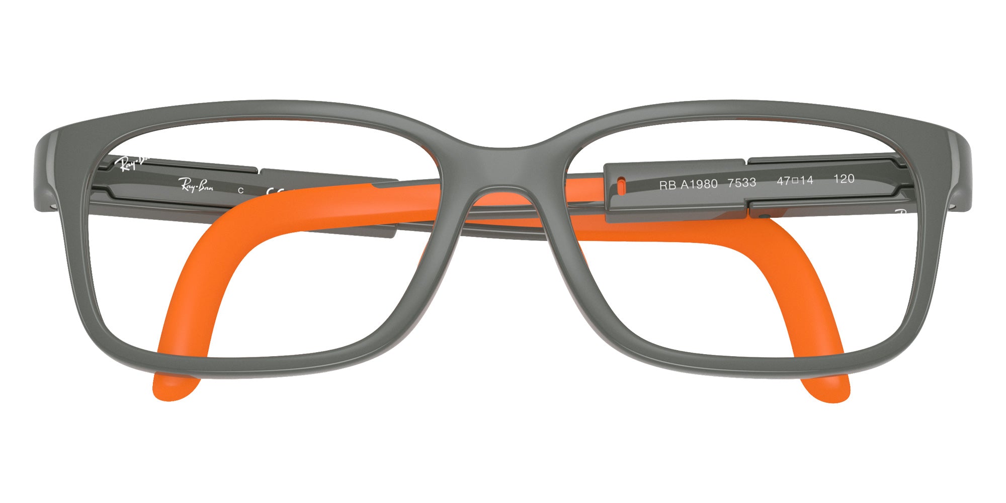 Ray-Ban RBA1980 Bio-Based 7533 45 - Gray & Orange #id:rya19807533_s:110125