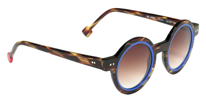 Sabine Be Be Addict Sun 120 45 - Tortoiseshell Veined Dark Shiny/Blue Majorelle Shiny #id:sbebeaddictsun120_s:108105